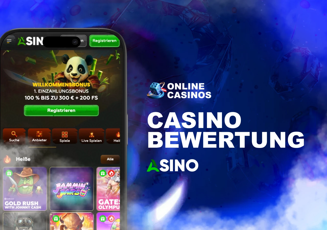 Umfassende Bewertung von Asino Casino mit Schwerpunkt auf Spieleangebot und Funktionen